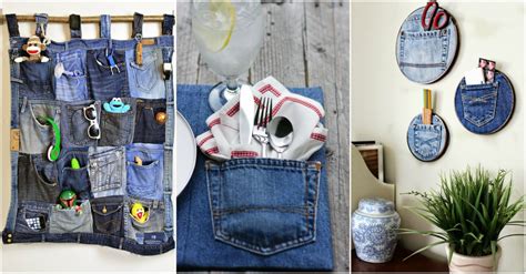 Brilliant And Creative Ways To Upcycle Denim Into Home Decor