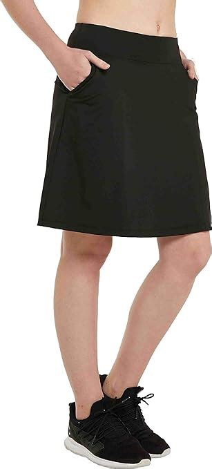 Honoursex Women Knee Length Skirts Causal Skorts With Pockets Longer