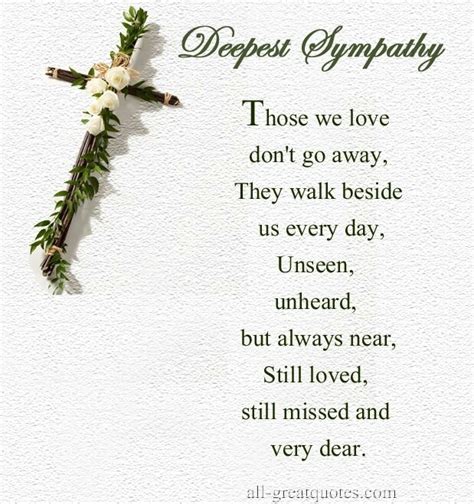 Quotes Death Sympathy Poem Quotesgram