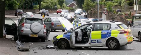 Police Car Badly Damaged In Huddersfield Smash Huddersfield Examiner