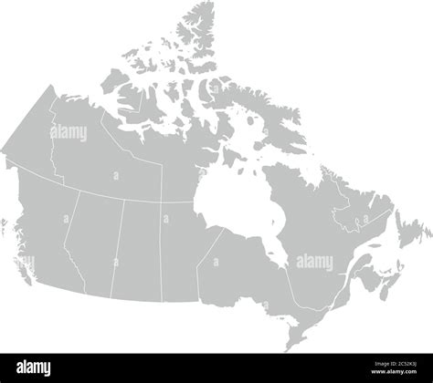 Regions Of Canada Blank Map