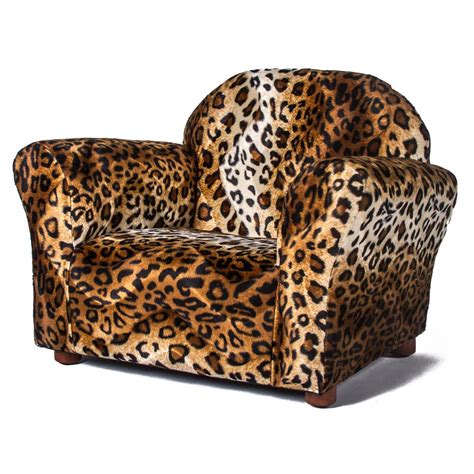 Real cowhide pair of dining chairs leather back in off white brown. Keep Roundy Leopard Print Faux Fur Kids Chair - CR62 # ...