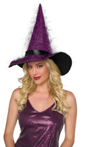 Purple Witch Hat Adult Halloween Costume Accessory 1 Ct Kroger