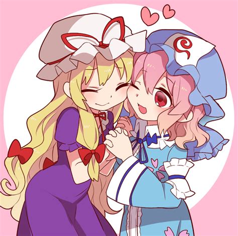 Yakumo Yukari And Saigyouji Yuyuko Touhou Drawn By Fukurahagiuomaru