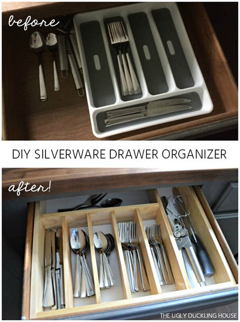 10 To Organized Diy Silverware Drawer Organizer Ugly Duckling House