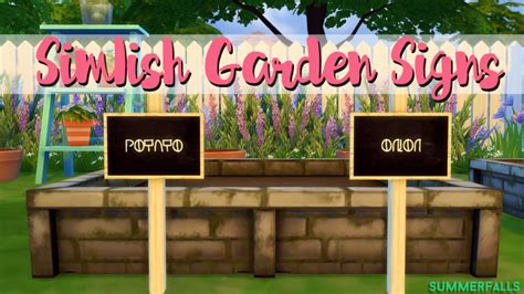 Sims 4 Garden Signs Site Title