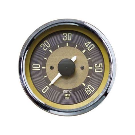 Smiths Brown Vintage Tachometer 80 Mm 12v Kb11010 Smiths