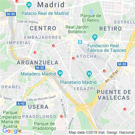 Código Postal calle Delicias en Madrid - Codigopostalde.es