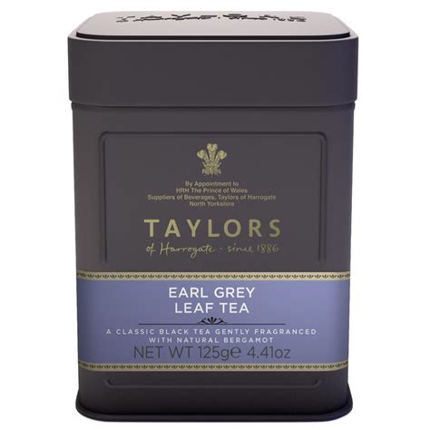 Ceai Negru Earl Grey Taylors Of Harrogate Cutie Metalica Frunze 125