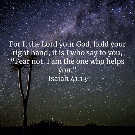 Isaiah 4113 For I The Lord Your God Hold Your Right Hand It Is I