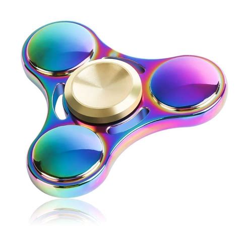 Metal Rainbow Tri Spoke Fidget Hand Spinner Buy Online With Same Day