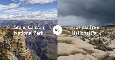Grand Canyon National Park Vs Joshua Tree National Park Sampling