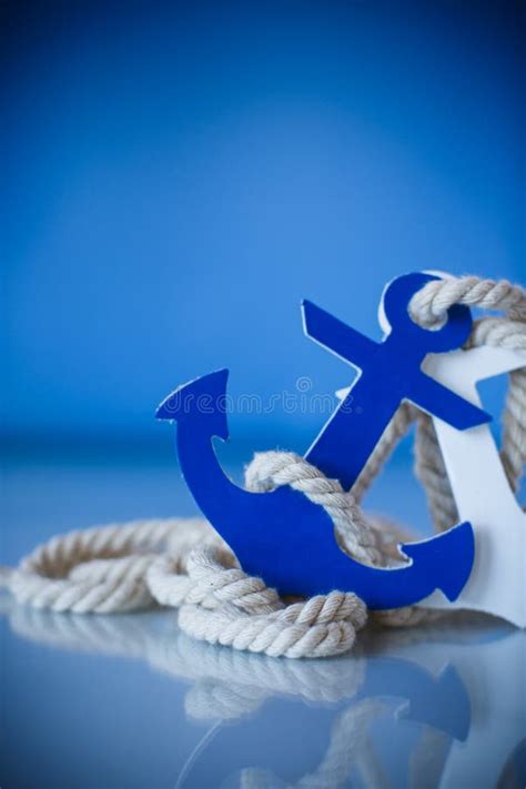 Wooden Decorative Anchor Stock Image Image Of Beautiful 90410143