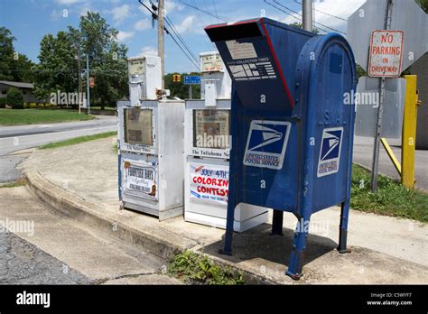 American Usps United States Postal Service Mailbox And Newspaper Boxes