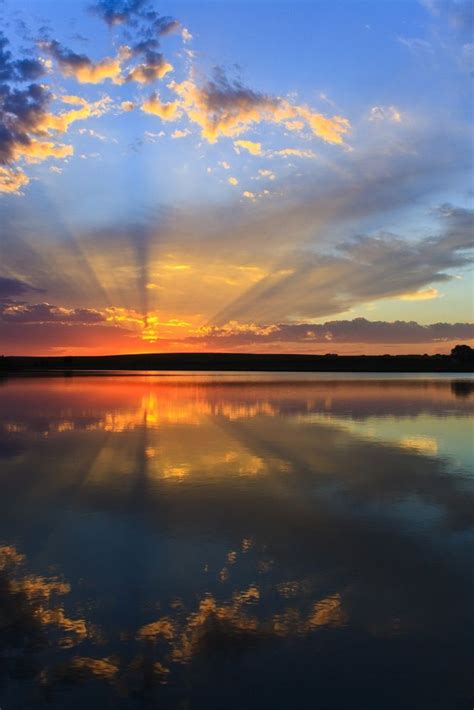 Sunrise On The Shore Of Lake Michigan In Wisconsin Usa