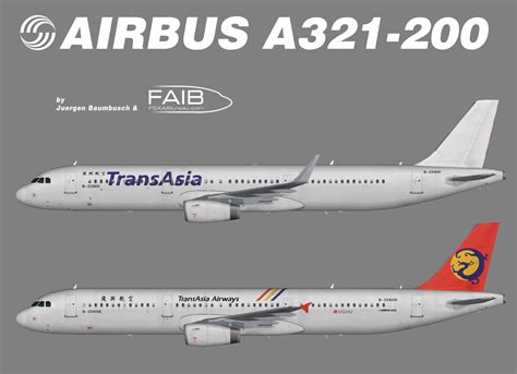 Transasia Airways Airbus A321 100200 Juergens Paint Hangar