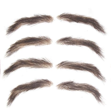 Neitsi One Pair Men39s Fake Eyebrows 100 Handtied Human