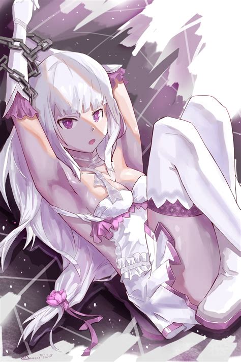 Emilia Rezero Kara Hajimeru Isekai Seikatsu Drawn By Wangxiii Danbooru