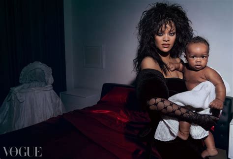 Rihanna And Boyfriend Asap Rocky Debut Baby Boy In Iconic Photoshoot