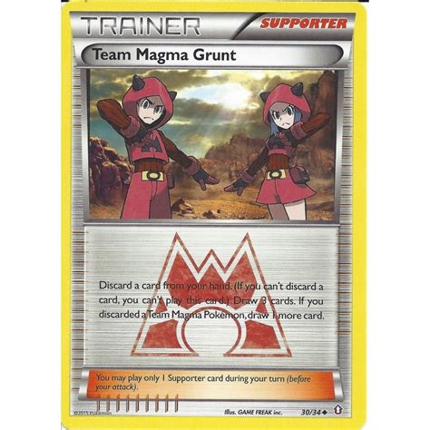 Pokemon Trading Card Game 3034 Team Magma Grunt Uncommon Double