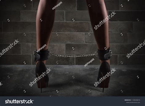 Sensual Provocation Sexy Bdsm Woman Chained Stockfoto Shutterstock