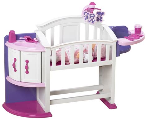 American Plastic Toy My Very Own Nursery Set Doll Crib Baby