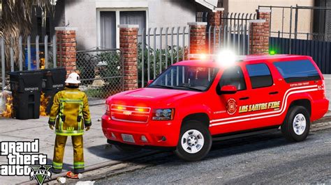 Gta 5 Play As A Firefighter Mod 47 Los Santos Fire Department