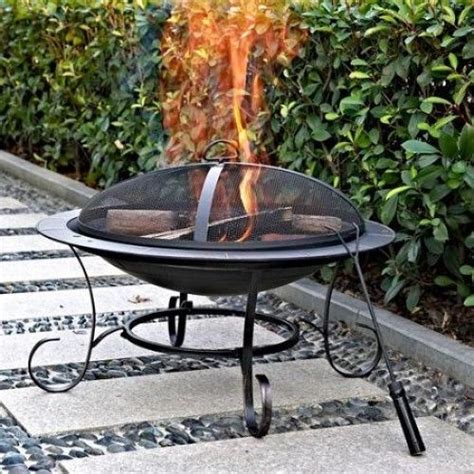 Winston porter it's big enough for you to grill steaks, burgers, and other foods for cooking, but also easy to move around and suitable for any scenario such as a patio, garden, camping, and more. Round Fire Pit 30" Steel Antique Bronze Finish Patio Deck ...