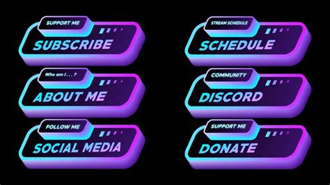 Twitch Panels Template