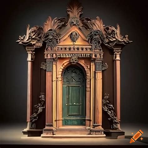 Architectural Gateway Sculpture ‘stunning Scene Of 🚪🏘️ Within A ‘stave