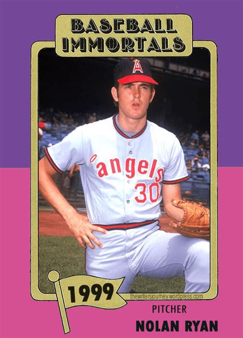 Nolan ryan texas rangers assorted baseball cards 5 card lot. Fun Cards: "Baseball Immortals" Nolan Ryan | The Writer's ...