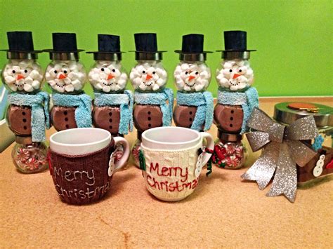 Diy Christmas Ts Homemade Mugs Hot Chocolate Snowman Mason Jars