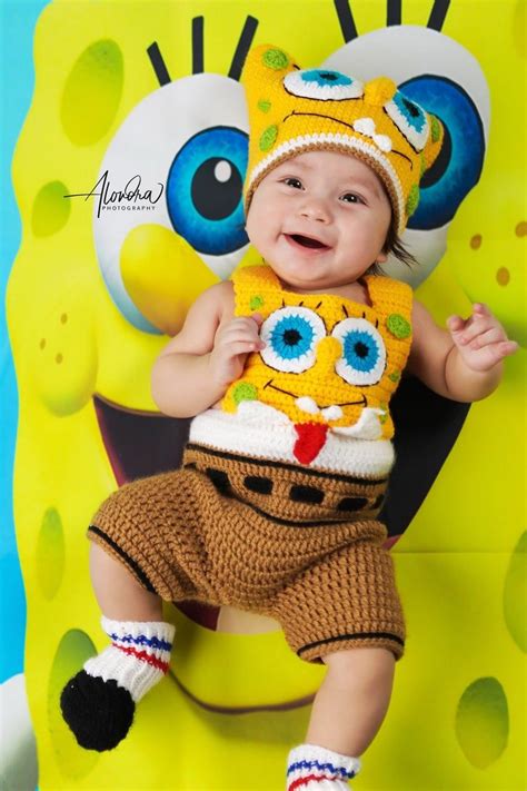 Spongebob Costumephoto Props Costumebabyscloting Etsy Crochet Baby