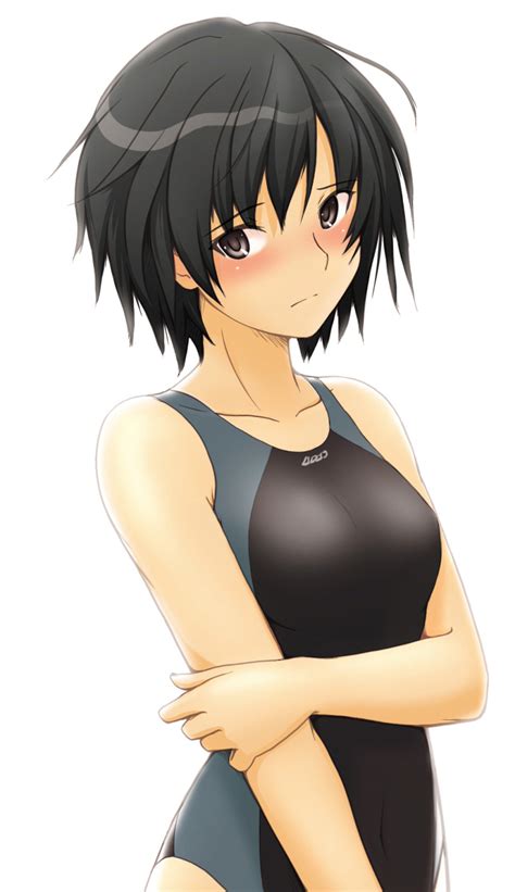 Safebooru 1girl Amagami Black Hair Blush Brown Eyes Competition