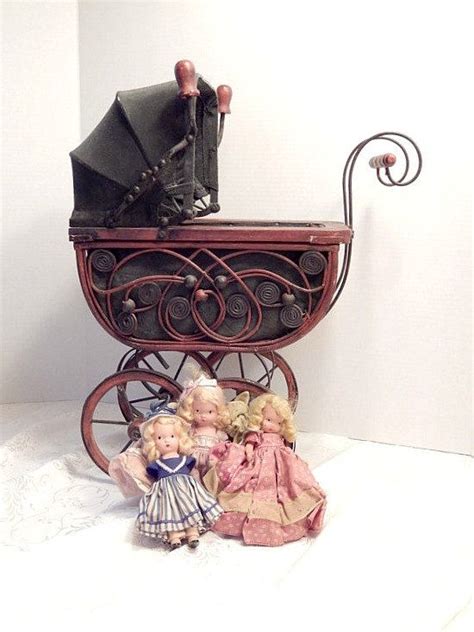 Vintage Doll Carriage Doll Pram Doll Stroller Home Decor Etsy