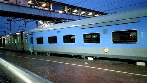 Commercial chair cart in silver. Non AC LHB Chair Car with Bangalore Rajdhani Express [HD ...