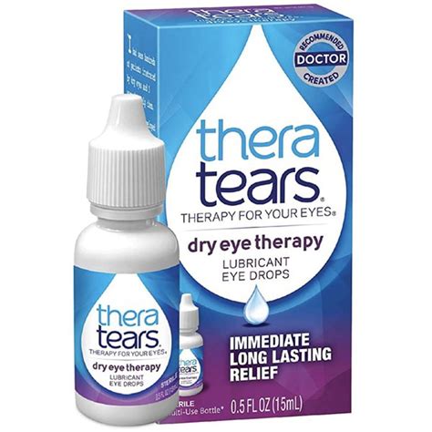 Thera Tears Eye Drops Lubricant Dry Eye Therapy Fl Oz Instacart