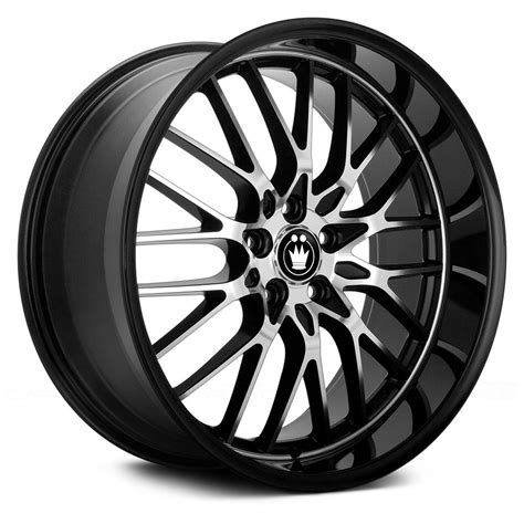 Konig Lace Wheels 17x7 40 5x1143 731 Black Rims Set Of 4 Ebay