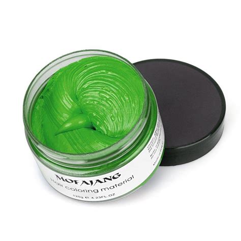 Green Instant Hair Color Wax Qiyuxow Temporary Hair Dye Creme Coloring