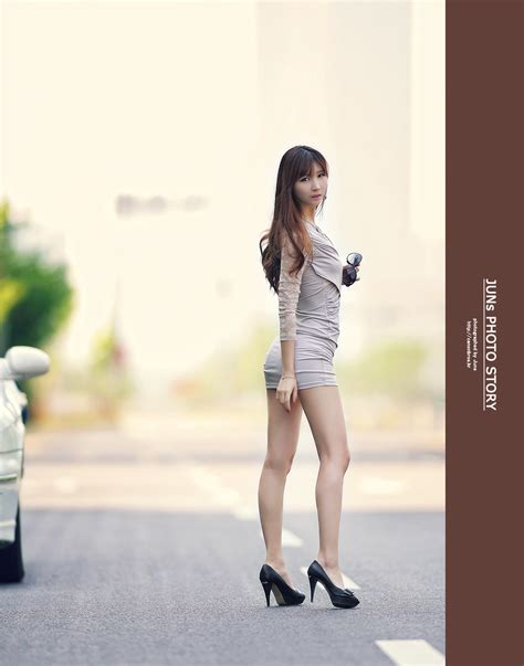 Cute Asian Girl Long Legs Lee Yoo Eun