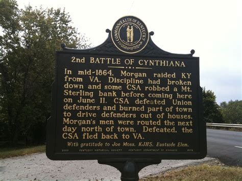 Photo 2nd Battle Of Cynthiana Marker