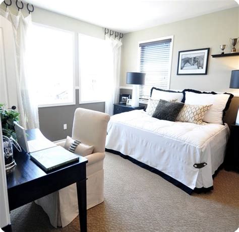 When one room needs to serve multiple functions, that is when things get tricky. Office Guest Room Ideas | Small guest bedroom, Guest room ...