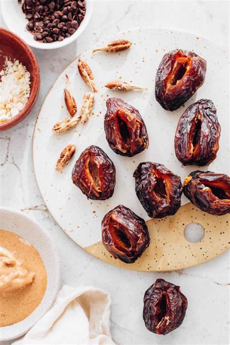 Peanut Butter Stuffed Dates Quick And Healthy Nutriciously