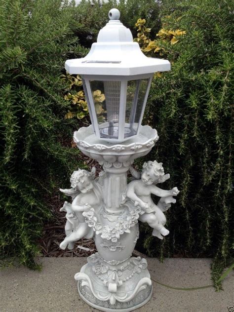 The following solar string lights will help take your everyday backyard or special event to the next level. Outdoor Garden Decor Angel Cherub Sculpture Solar Light | eBay