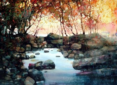 Watercolor Landscapes From Artist ZL Feng con imágenes Paisaje