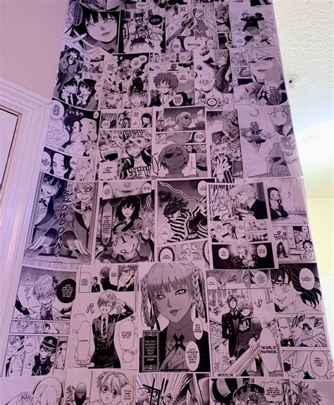 Aesthetic Animemanga Panel Wall Collage Physical Prints 46and60 Etsy Cute Room Ideas Otaku