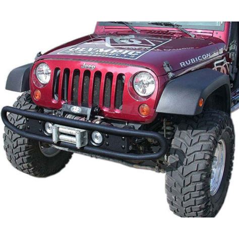 Olympic 4x4 Products Diamondback Tubular Front Bumper For 07 18 Jeep