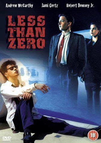It makes you feel like having some more cocaine. Less Than Zero (1987) - love the book... they say the film ...