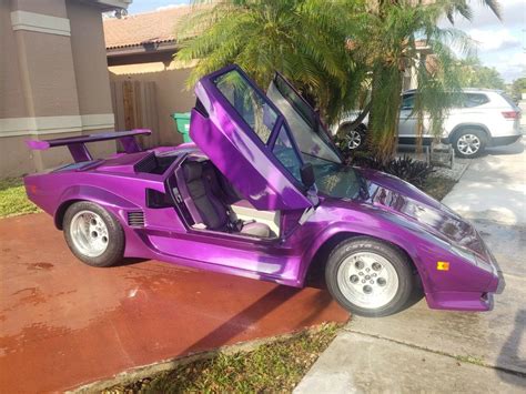 Lamborghini Countach Replica Purple For Sale Pontiac Fiero 1988 For