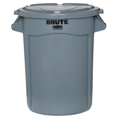 Rubbermaid Commercial Products Brute 32 Gal Grey Round Vented Trash